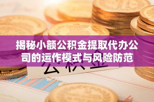 临泉揭秘小额公积金提取代办公司的运作模式与风险防范