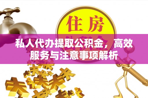 临泉私人代办提取公积金，高效服务与注意事项解析