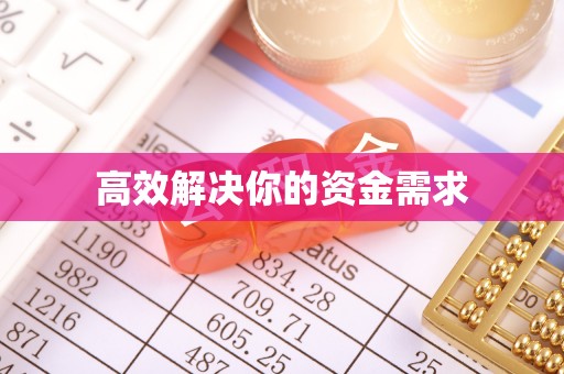 临泉高效解决你的资金需求